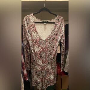 Billabong Women's Red and Black Romper